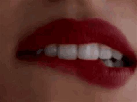 best lesbian gifs|Lip Biting Kiss GIFs .